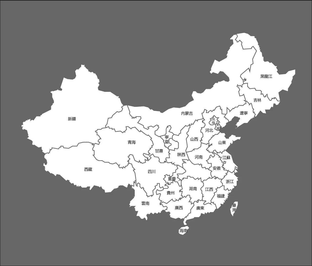 中华人民共和国-(地圖)