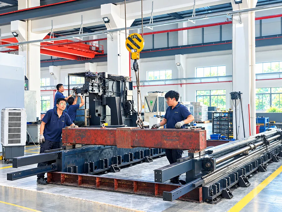 CNC machining area at MINGXU Plant 2 in Dongguan, China