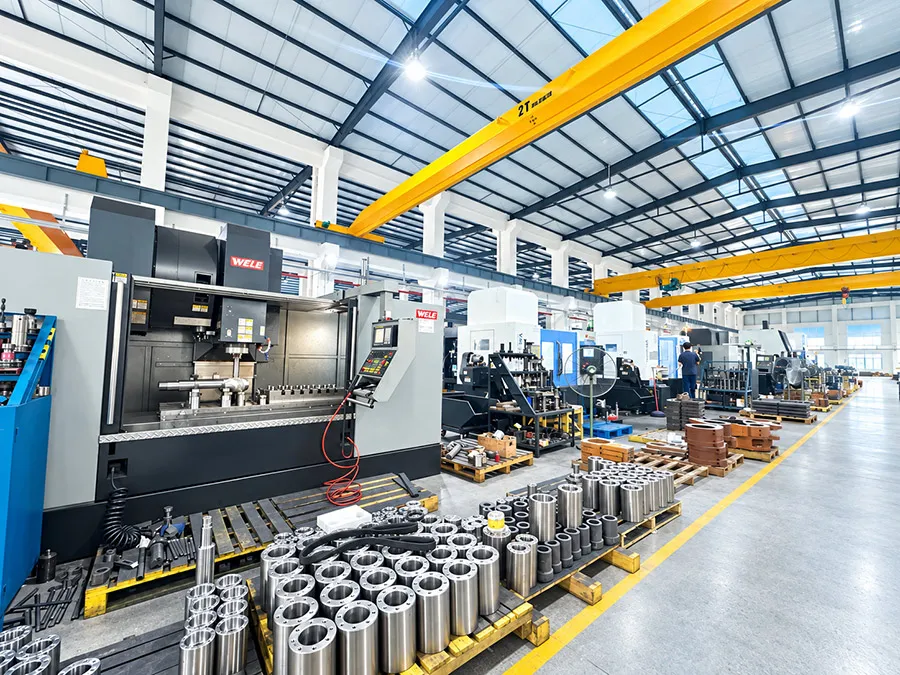 CNC turning of precision press components at MINGXU Plant 2